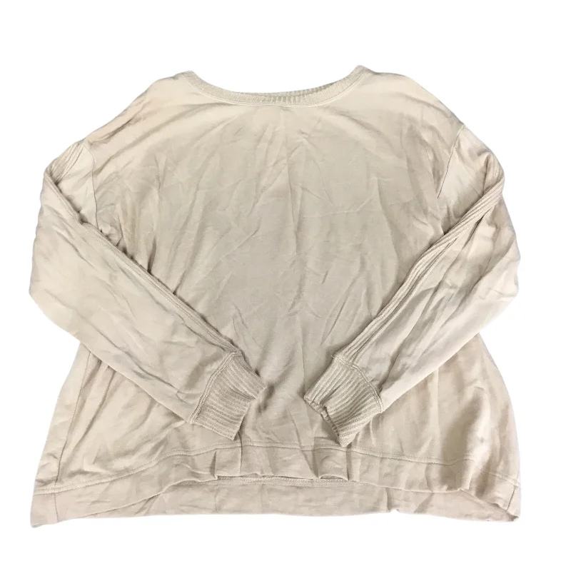 trendy women's topsTop Long Sleeve By Clothes Mentor In Tan, Size: M