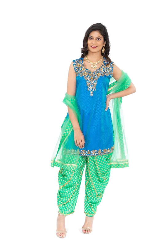 Trumpet DressArabian Nights Festive Wedding Patiyala Suit