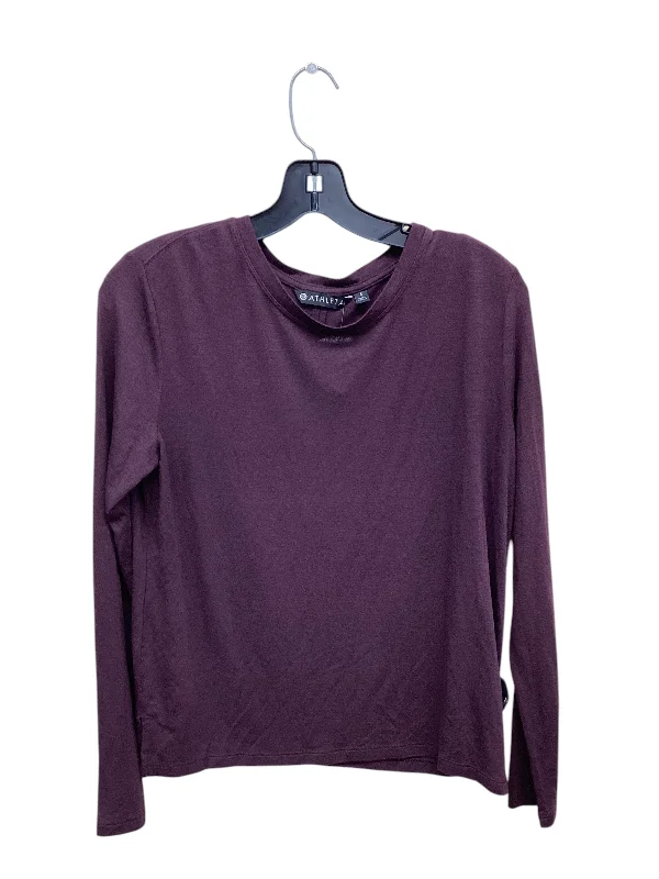 women's tops with cinched waistsTop Long Sleeve By Athleta In Purple, Size: S