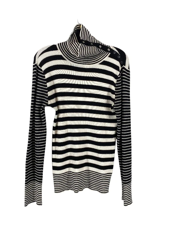 women's tops for statement-making outfitsTop Long Sleeve By White House Black Market In Striped Pattern, Size: Xl