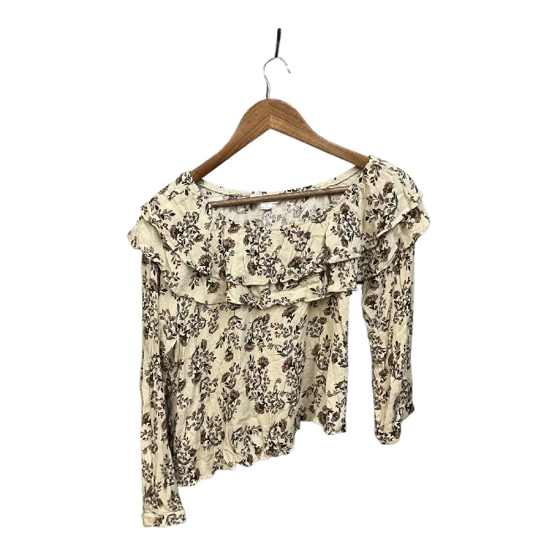 tank tops for womenTop Long Sleeve By Loveriche In Floral Print, Size: L