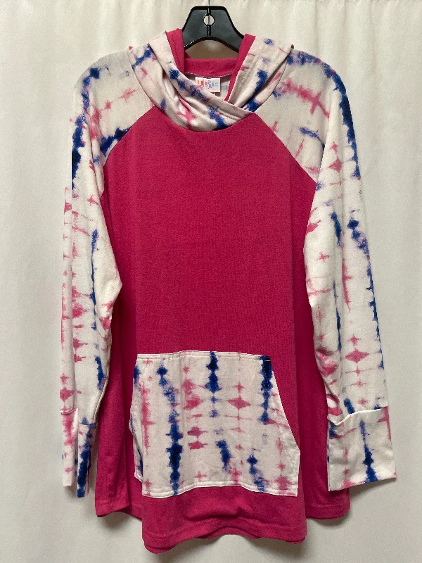 women's tops for vintage fashion enthusiastsTop Long Sleeve By Lularoe In Pink, Size: 2x