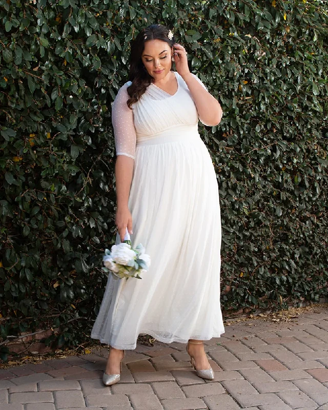 Tiered DressMeant to Be Chic Wedding Gown - Sale!