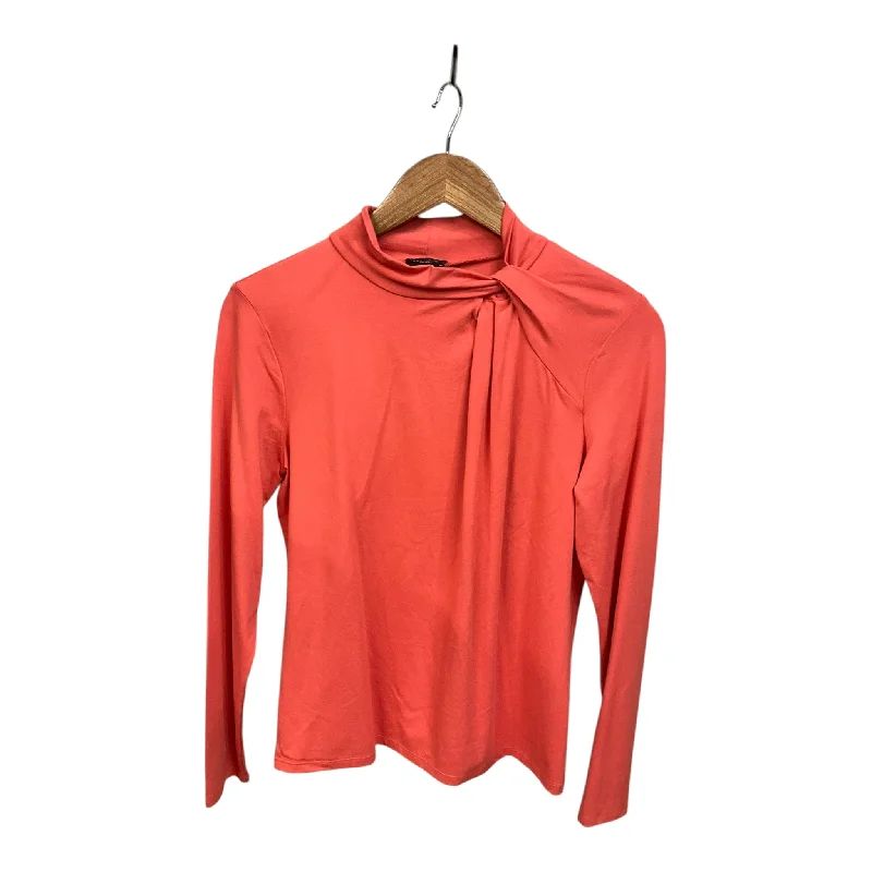 off-the-shoulder women's topsTop Long Sleeve By Ann Taylor In Orange, Size: M