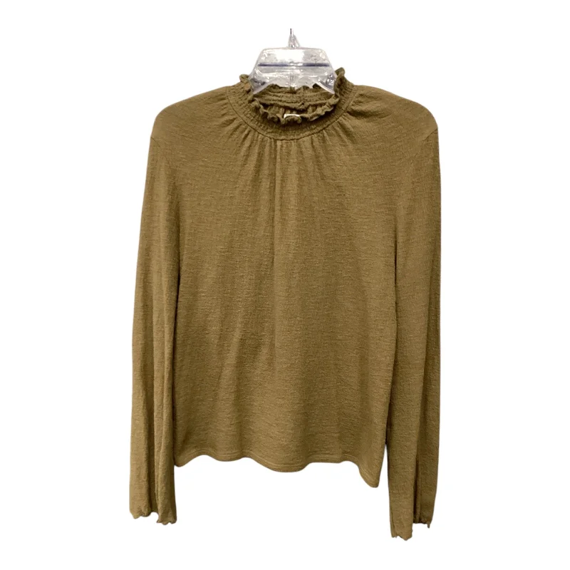 women's tops for those who seek both style and comfortTop Long Sleeve By Madewell In Green, Size: M