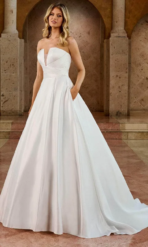 Tiered DressRachel Allan Bridal RB2188 - Strapless A-Line Wedding Gown