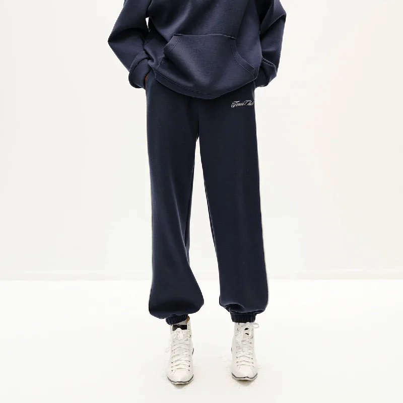 women's polyester pantsAmerican vintage navy suit-pants