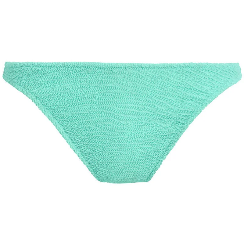 Ruffle-Trimmed Female SwimwearIbiza Waves High Leg Bikini Brief Frozen Blue - Freya Swim