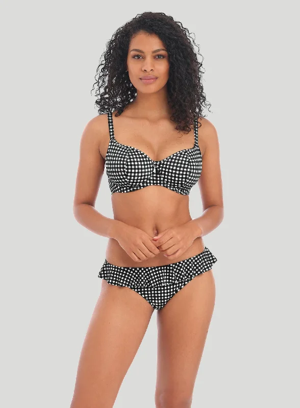 Skirtini with Skirt FemaleFreya Swimwear: Check In Sweetheart Bikini Top Monochrome