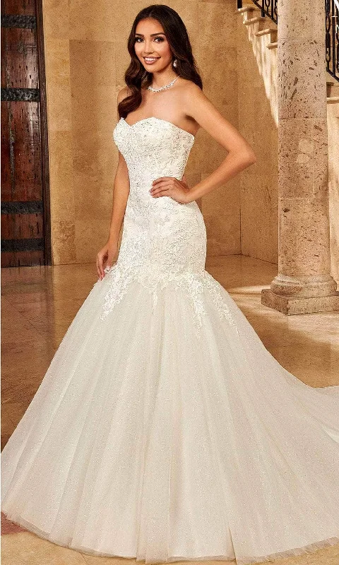 women's lace dressesMary's Bridal MB2125 - Strapless Sweetheart Neck Wedding Gown