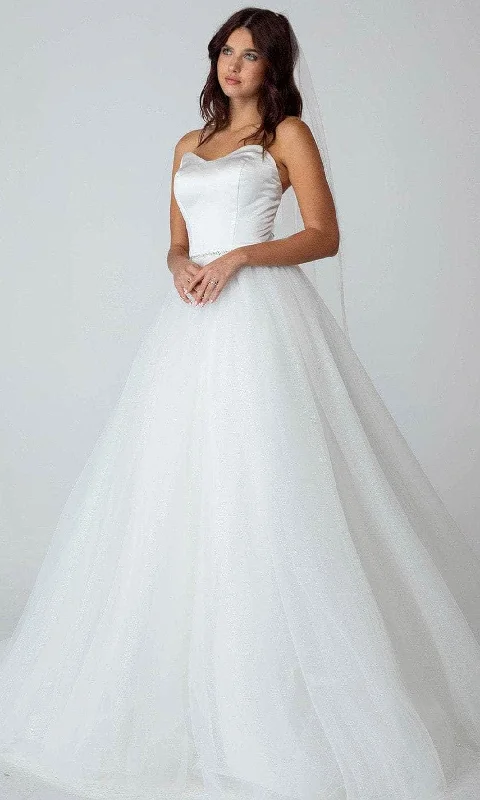 women's stretchy dressesEureka Fashion 9515 - Strapless Sweetheart Wedding Gown