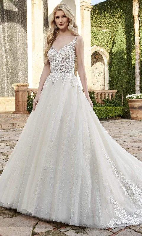 Shift DressRachel Allan - M794 Glittered Tulle A Line Wedding Gown