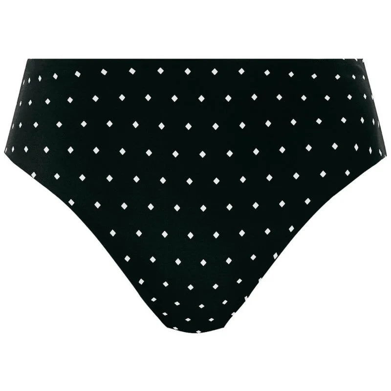 Fun Female SwimwearJewel Cove High Waist Bikini Brief Black Diamond Print - Freya Swim