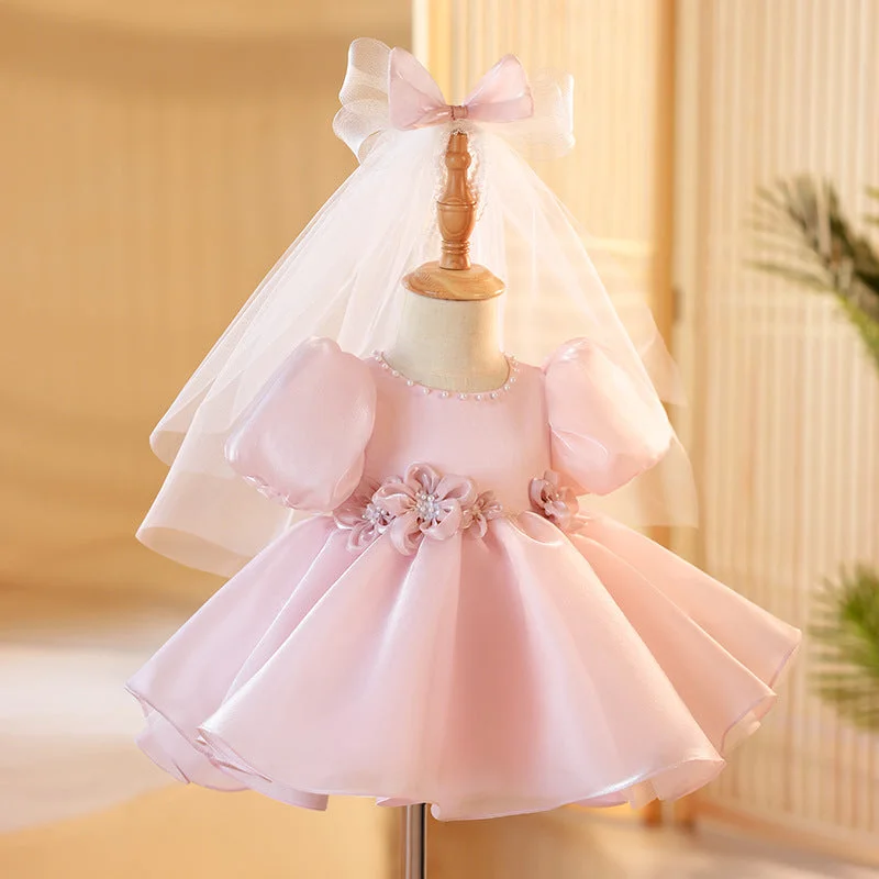 Chiffon DressCute Toddler Birthday Party Dress Puffy Girls Princess Dress