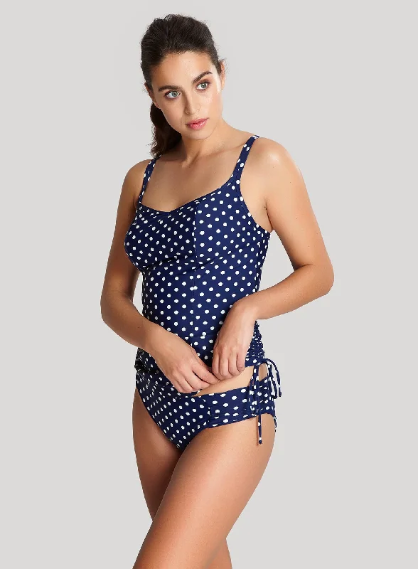 women's linen pantsPanache Swimwear: Anya Spot Gathered Pant Navy Ivory