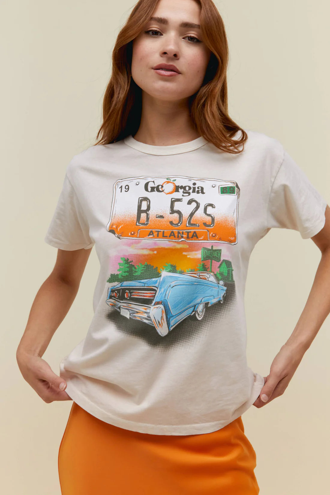 women's tops for those who want to wear pieces that are both functional and fashionableB-52's Love Shack Car Ringer Tee - Dirty White