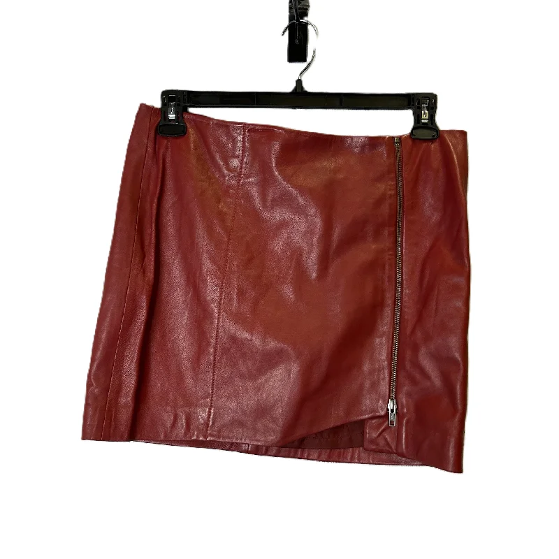 women's leather skirtsSkirt Mini & Short By Leith In Red, Size: 10