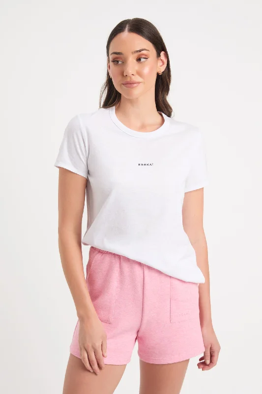 women's tops for those who want to show off their figure in a flattering wayTali Logo Tee