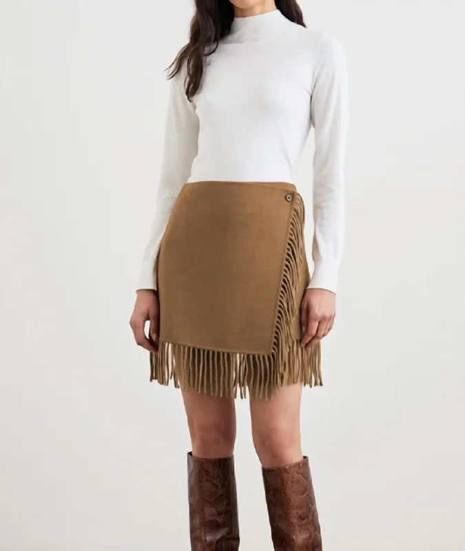 women's button-down skirtsVista Skirt In Camel