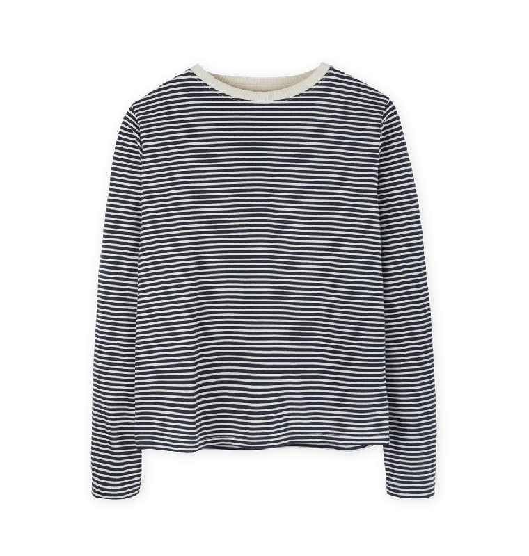 Oat & Navy Stripe