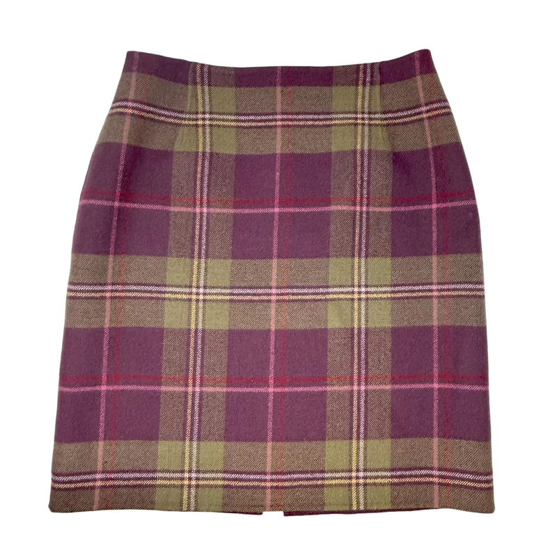 women's button-down skirts100% Virgin Wool Skirt By Pendleton In Plaid, Size: 10