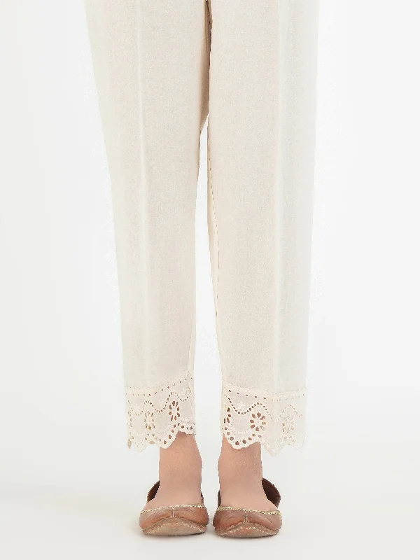 women's corduroy pantsEmbroidered Cambric Trouser (Pret)