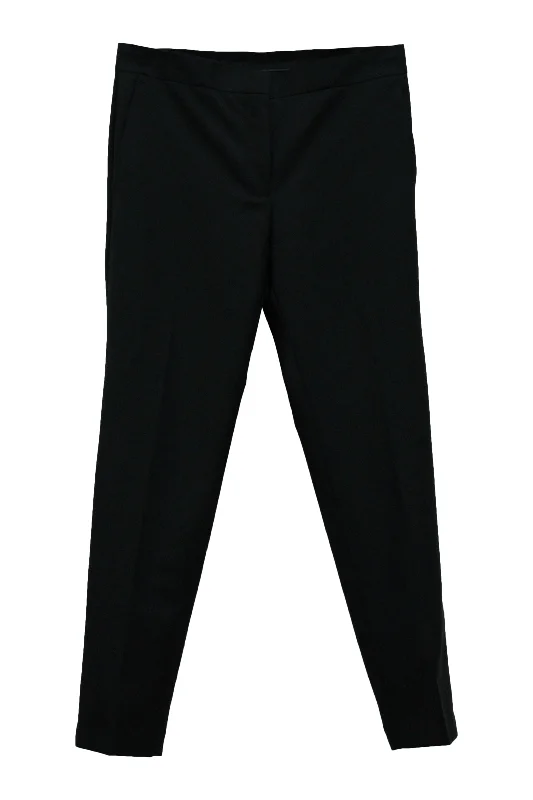 women's distressed pantsAcne Studios Straight-Leg Pants in Black Wool