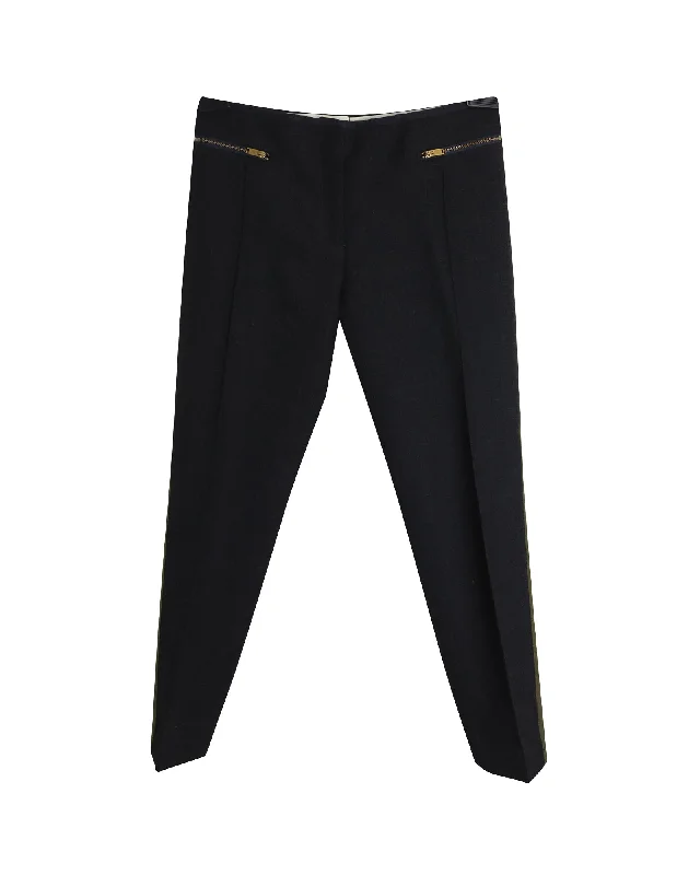 women's sweatpantsCeline Zipped Pocket Trousers in Black Wool