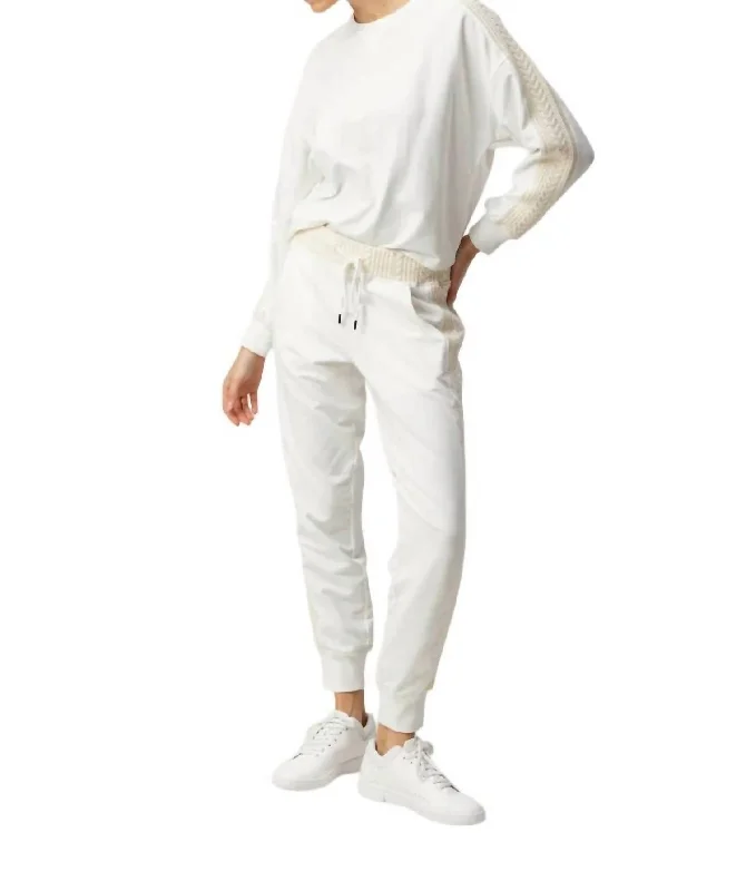 women's fall pantsDavina Jogger In White