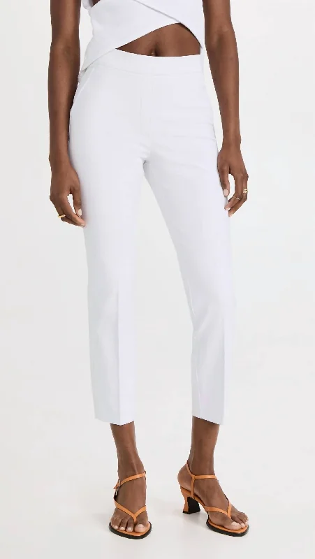 women's relaxed-fit pantsOn-The-Go Ankle Slim Straight Pant In Classic White