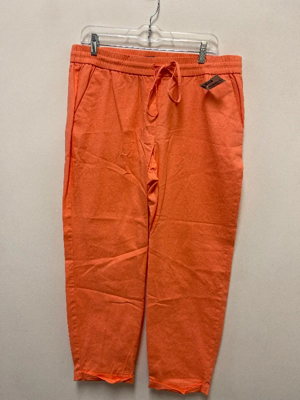 women's plus-size pantsPants Cropped By J. Crew In Orange, Size: 14