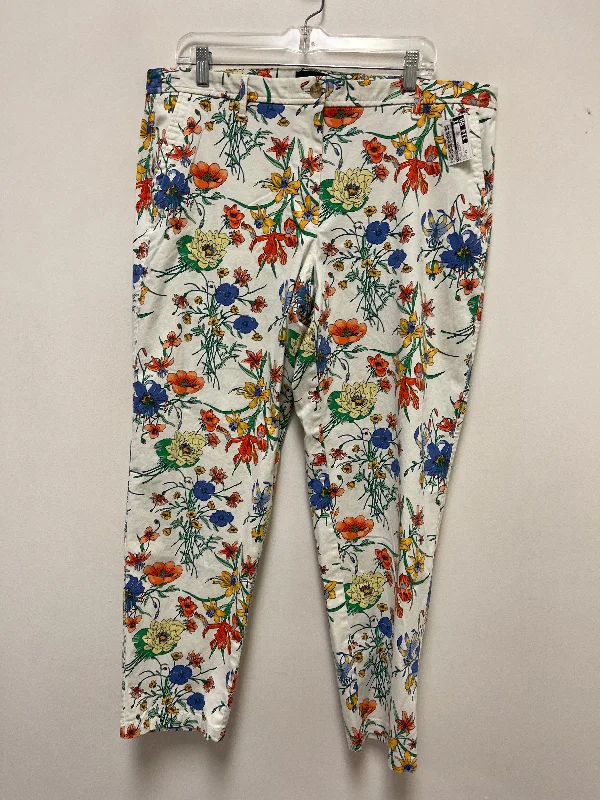 women's thermal pantsPants Cropped By Talbots In Floral Print, Size: 14