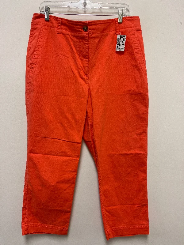 women's designer pantsPants Cropped By Talbots In Orange, Size: 14