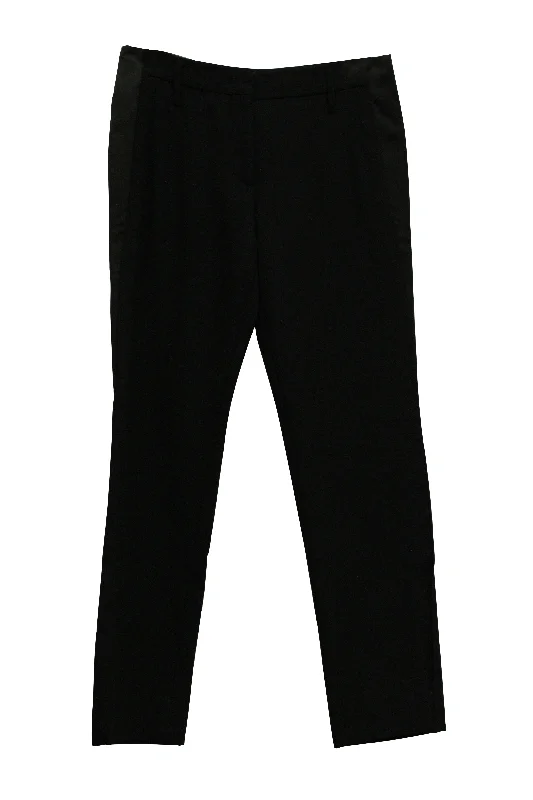 women's straight-leg pantsPrada Tailored Pants in Black Wool