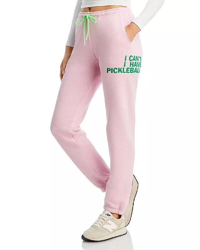 women's designer pantsRoyal Pickleball Sweatpants In Pink