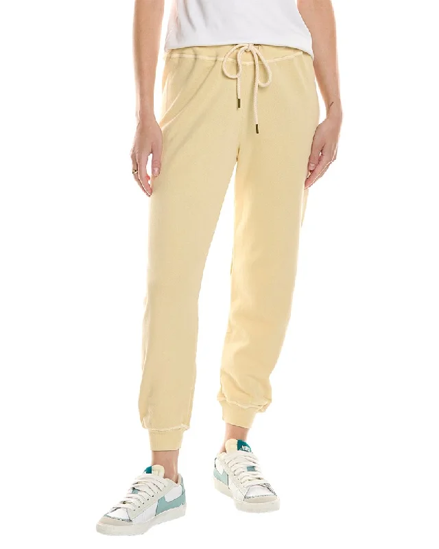 women's cotton pantsTHE GREAT Cropped Sweatpant