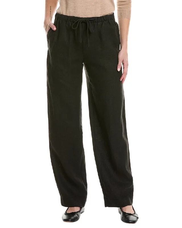 women's satin pantsVince Tie-Front Pull-On Pant