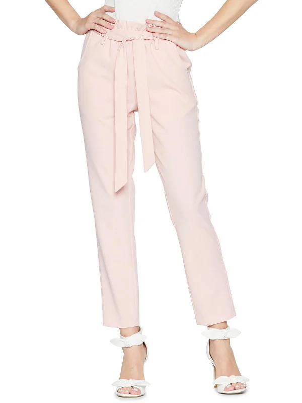 women's reversible pantsWomens Paperbag Belted Ankle Pants