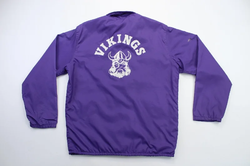 women's coats for winter weddings70’s Minnesota Vikings Purple Windbreaker Jacket