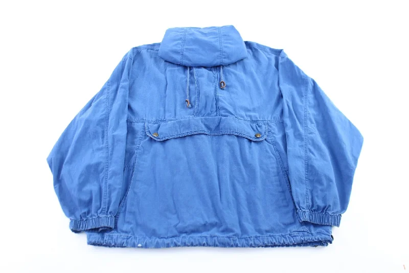 parkas for women90’s Gap Blue Half Zip Pullover Jacket