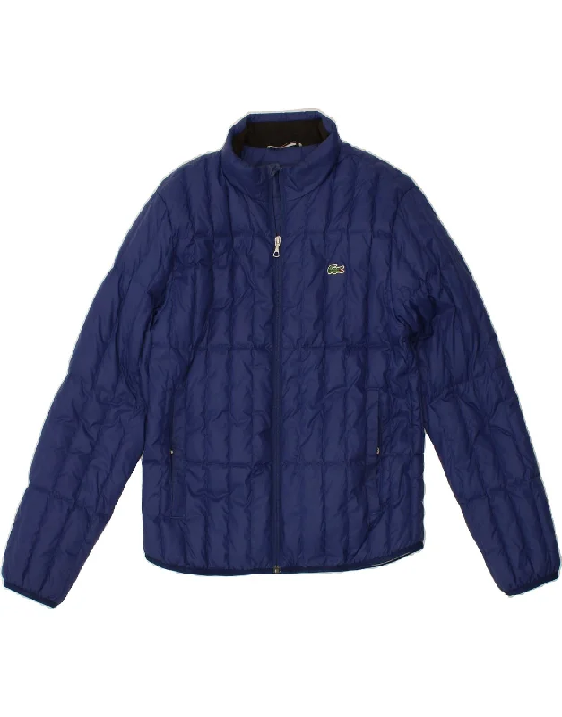 peacoats for womenLACOSTE Womens Padded Jacket UK 14 Medium Blue Polyester