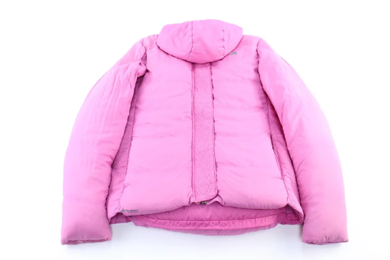 women's coats with button-down frontsWomen's Nike ACG Embroidered Logo Pink Zip Up Jacket