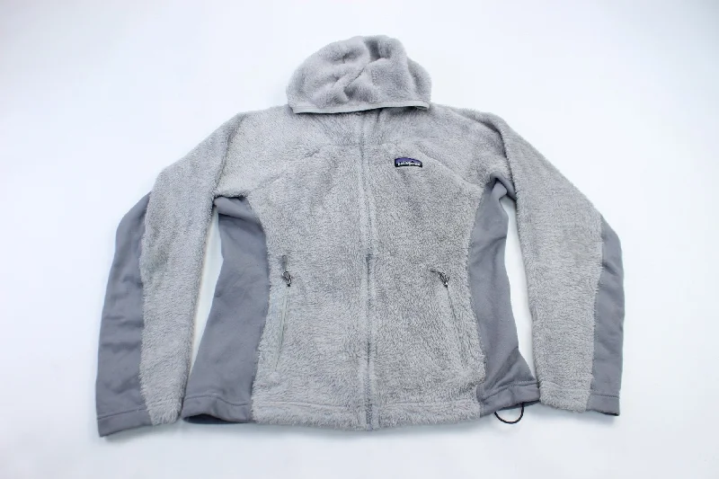 women's coats for those who seek both warmth and flairWomen's Patagonia Logo Patch Grey Jacket