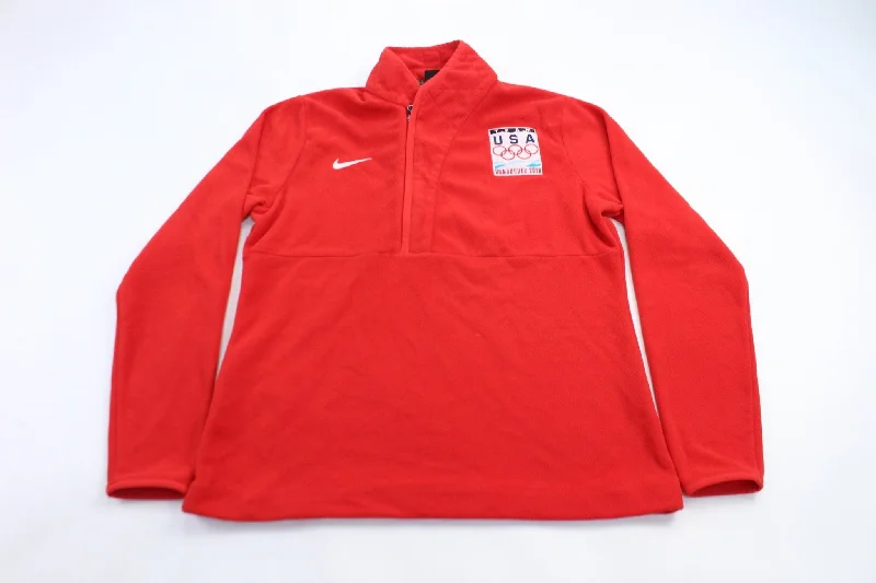 peacoats for womenYouth Nike Embroidered Logo 2010 Vancouver Olympics Fleece Jacket