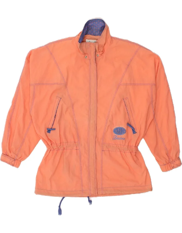 women's coats with cropped lengthsDIADORA Womens Bomber Jacket UK 14 Medium Orange Nylon