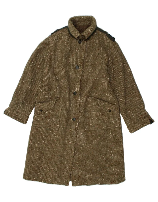 women's coats for fall and winter transitionsMODYVA Womens Overcoat IT 44 Medium Khaki Flecked New Wool