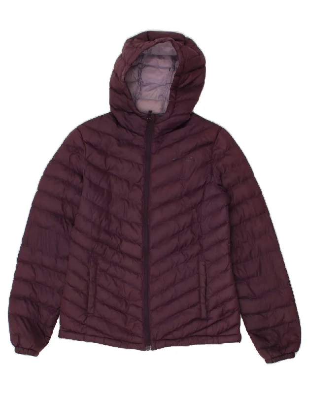 women's coats for glamorous eveningsMOUNTAIN WAREHOUSE Womens Hooded Padded Jacket UK 8 Small  Maroon Nylon