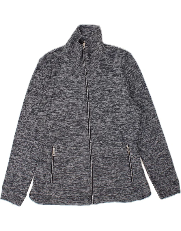 women's coats with oversized fitsREGATTA Womens Fleece Jacket UK 14 Large  Grey Polyester