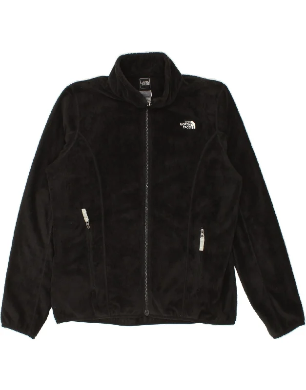 women's coats with hoodsTHE NORTH FACE Womens Fleece Jacket UK 14 Medium Black Polyester