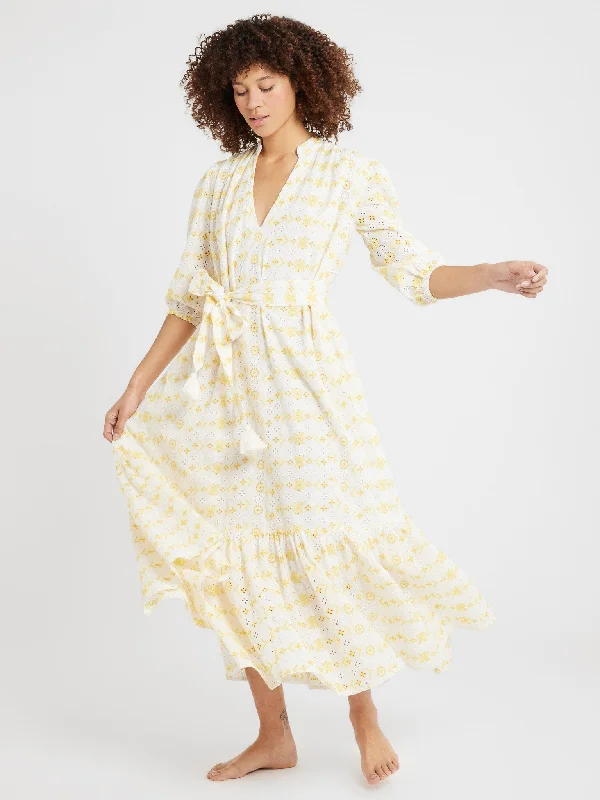 Short-Sleeve DressAda Dress in Sunshine Eyelet